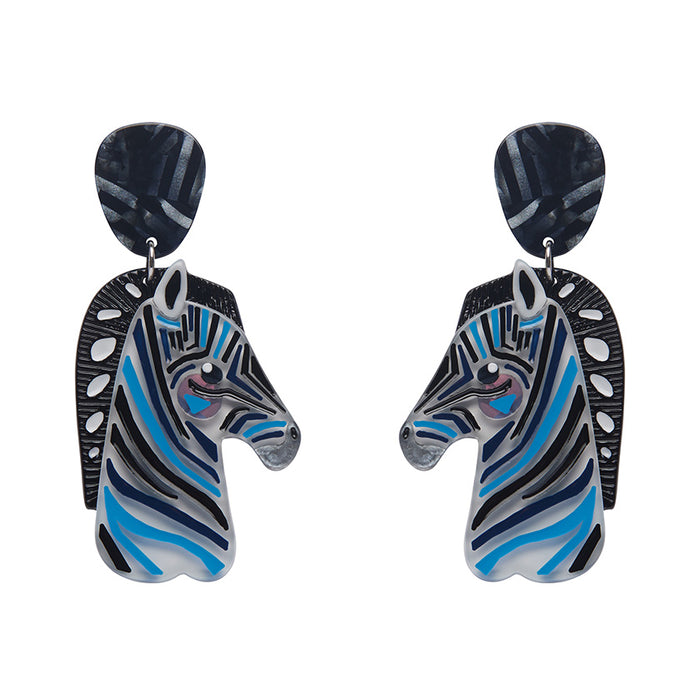 Erstwilder X Pete Cromer - The Zealous Zebra Earrings Uncommon Collective Store