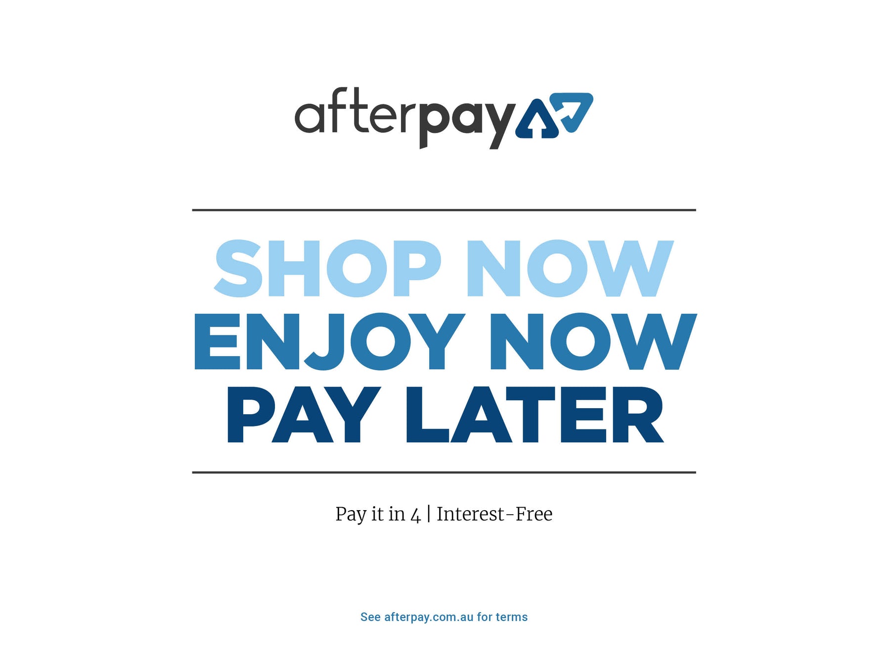 Afterpay Available at Hammers & Wands Gift Shop