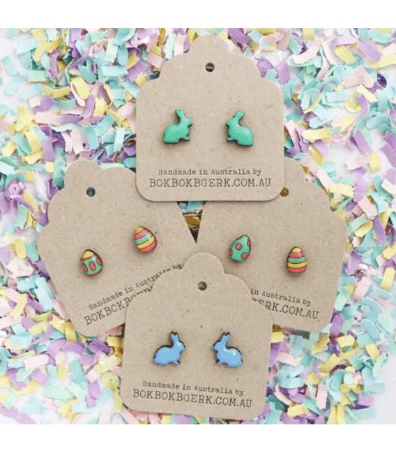 Easter Earrings, brocches and plush, uncommon gift shop