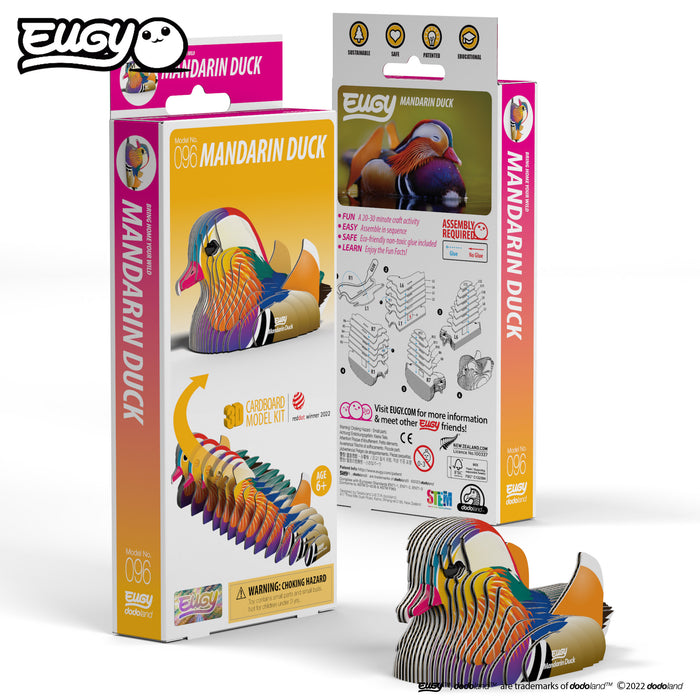 Eugy DoDoLand Mandarin Duck 3D Puzzle Collectible Model Puzzles Eugy Dodoland   