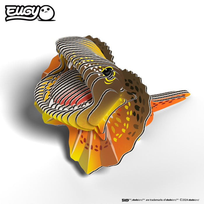 Eugy DoDoLand Frilled Lizard 3D Puzzle Collectible Model Puzzles Eugy Dodoland   