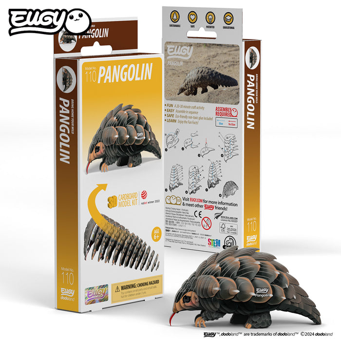 Eugy DoDoLand Pangolin 3D Puzzle Collectible Model Puzzles Eugy Dodoland   