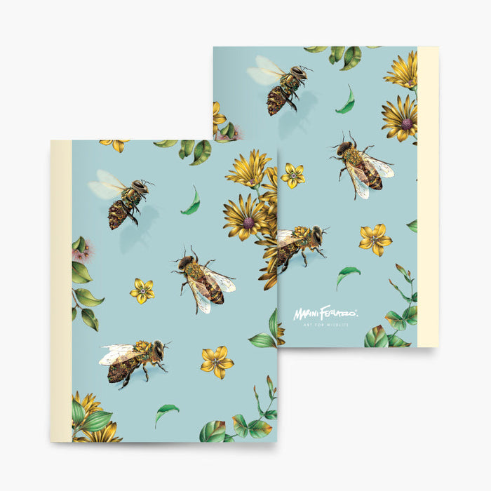 Marini Ferlazzo Pocket Notebook Set - Honey Bees Notebooks & Notepads Marini Ferlazzo   
