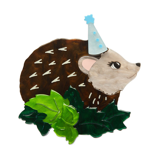 Erstwilder Brooch - Party Time Hedgehog Brooches & Lapel Pins Erstwilder   