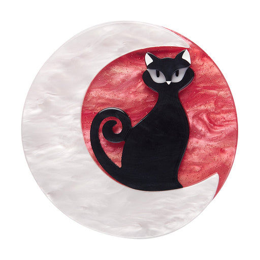 Erstwilder Halloween Brooch - Cara the Halloween Kitty Brooches & Lapel Pins Erstwilder   