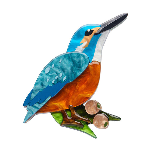 Erstwilder Brooch - Flash the Kingfisher Brooches & Lapel Pins Erstwilder   