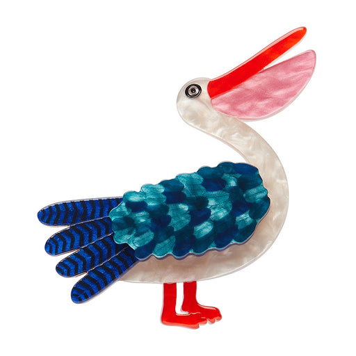 Erstwilder X Jocelyn Proust Brooch - Pelican Perfection Brooches & Lapel Pins Erstwilder