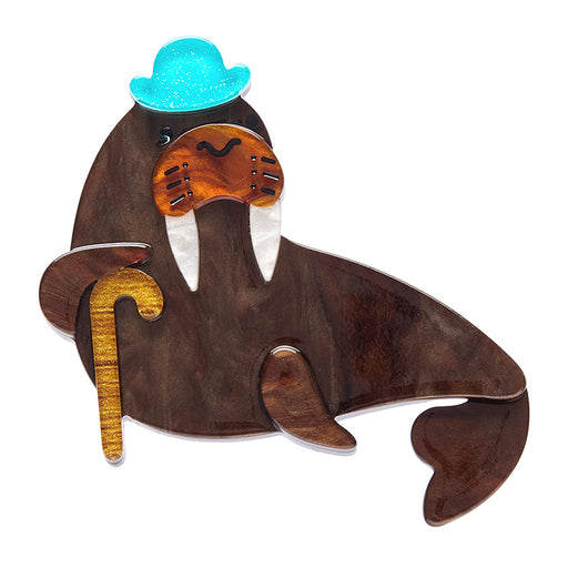 Erstwilder Fan Favourites - Old Man Walrus Brooch Brooches Erstwilder