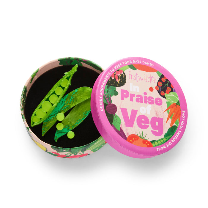 Erstwilder Brooch - Peas Please Brooches Erstwilder