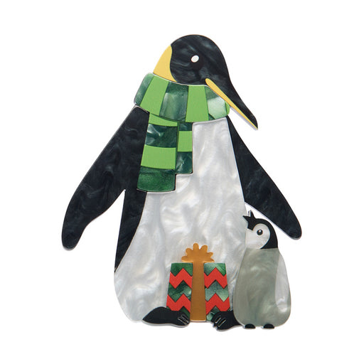 Erstwilder Christmas Brooch - Paddy & Pip the Penguins Brooches & Lapel Pins Erstwilder