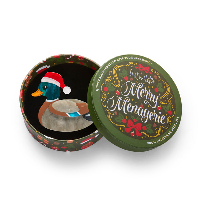 Erstwilder Christmas Brooch - Daphne the Duck Brooches & Lapel Pins Erstwilder