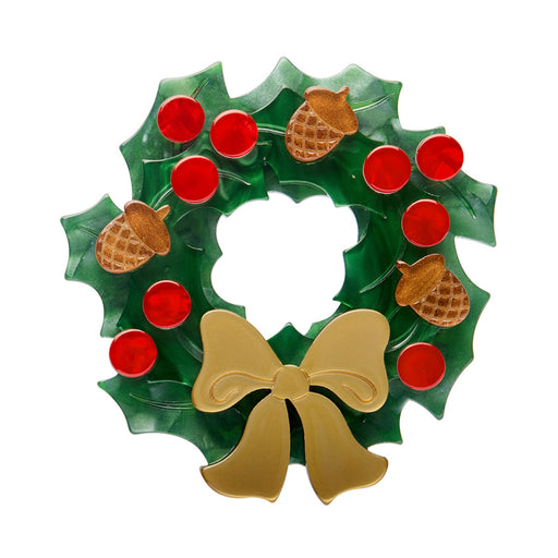 Erstwilder Christmas Brooch - Forest Wreath Brooches & Lapel Pins Erstwilder