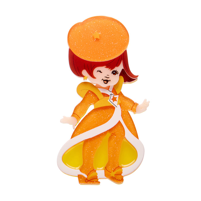Erstwilder X Rainbow Brite - Lala Orange Brooch Brooches & Lapel Pins Erstwilder