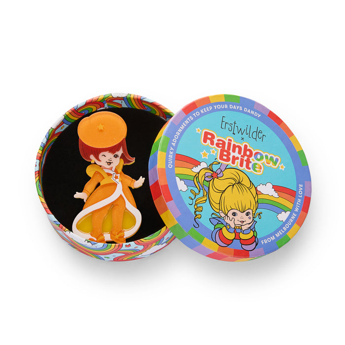 Erstwilder X Rainbow Brite - Lala Orange Brooch Brooches & Lapel Pins Erstwilder