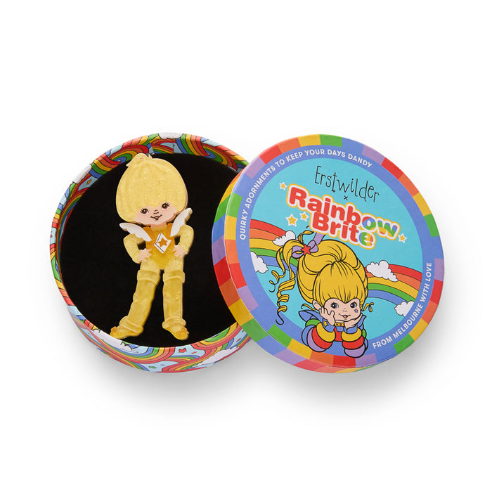 Erstwilder X Rainbow Brite - Canary Yellow Brooch Brooches & Lapel Pins Erstwilder