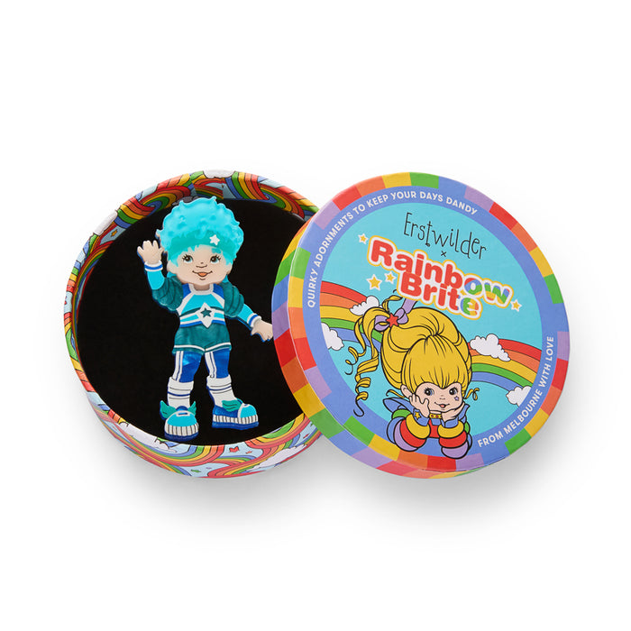 Erstwilder X Rainbow Brite - Buddy Blue Brooch Brooches & Lapel Pins Erstwilder