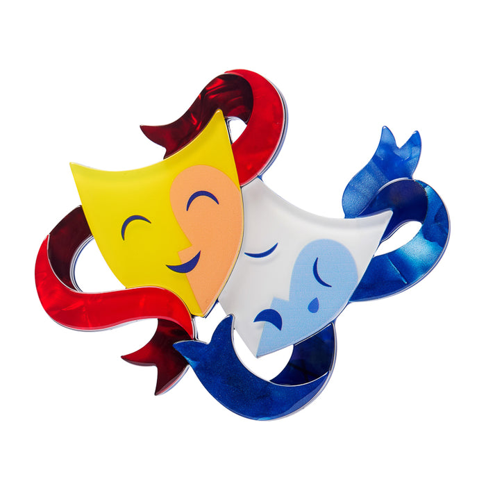 Erstwilder Brooch - Comedy & Tragedy Brooches Erstwilder