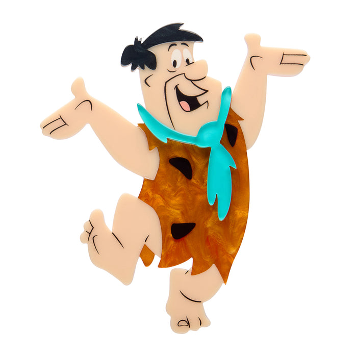 Erstwilder X Hanna Barbera - Fred Flintstone Brooch Brooches Erstwilder