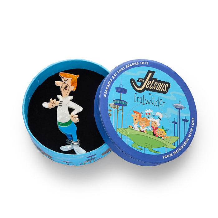 Erstwilder X Hanna Barbera - George Jetson Brooch Brooches Erstwilder