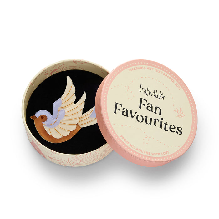 Erstwilder Fan Favourites - Fancie Jo Sparrow Brooch Brooches Erstwilder