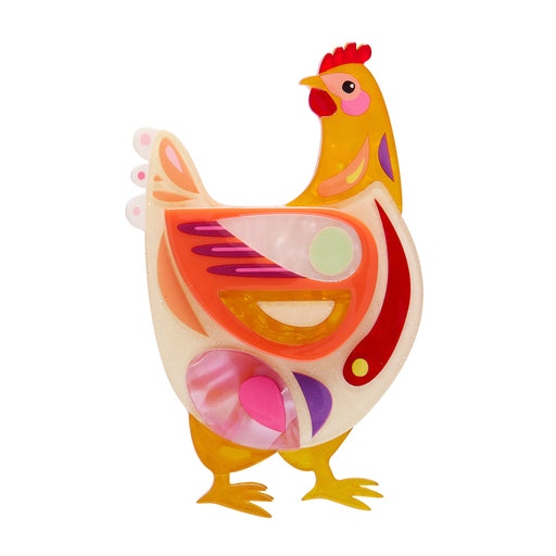Erstwilder X Pete Cromer Easter - Bessie the Chicken Brooch Brooches Erstwilder