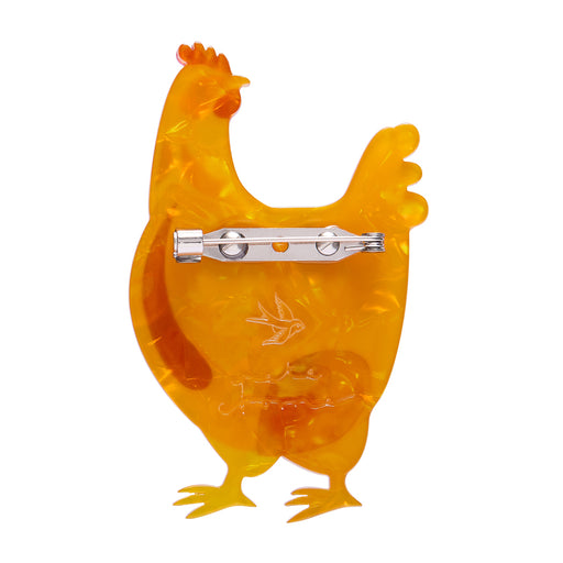 Erstwilder X Pete Cromer Easter - Bessie the Chicken Brooch Brooches Erstwilder