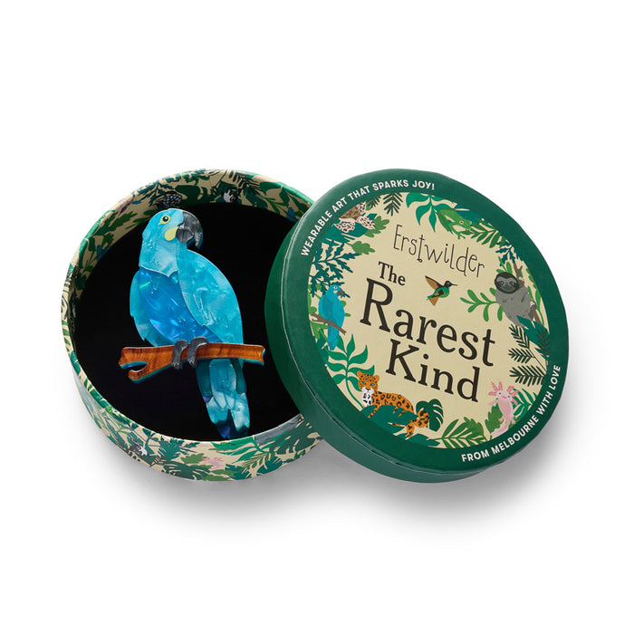 Erstwilder Rarest Kind - Glaucous Macaw Brooch Brooches Erstwilder