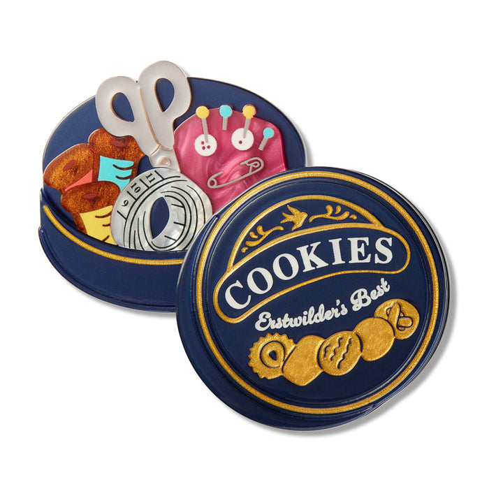Erstwilder Arts & Crafts - Cookie Tin Secrets Brooch Brooches Erstwilder