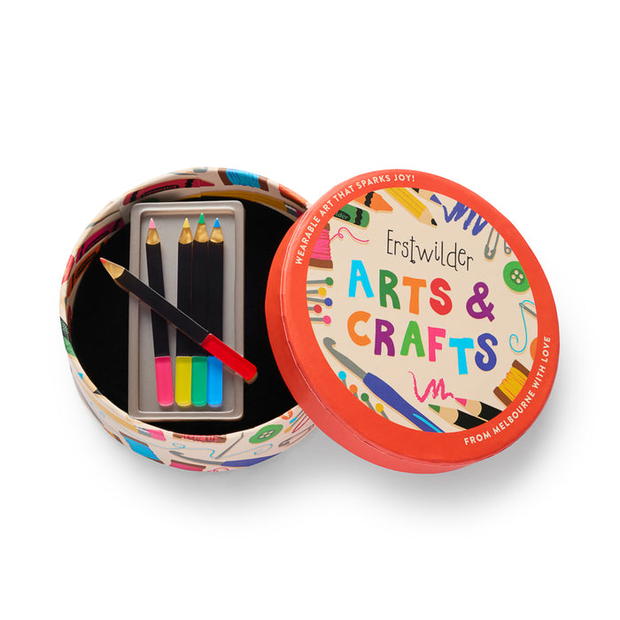 Erstwilder Arts & Crafts - Colour Me Happy Brooch Brooches Erstwilder
