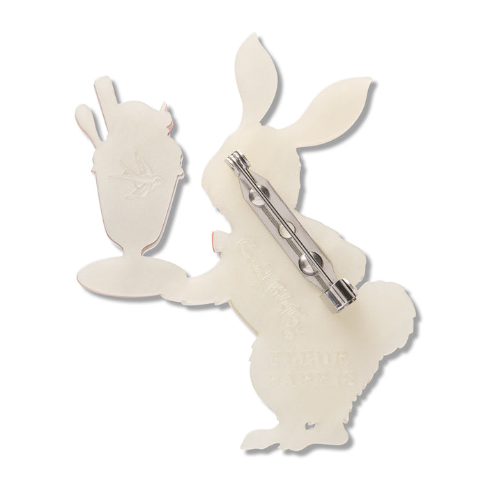 Erstwilder - Rabbit Waiter Brooch Brooches Erstwilder