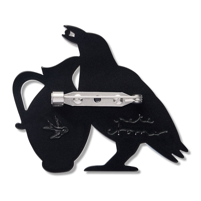 Erstwilder X Pete Cromer - Thirsty Work Brooch Brooches Erstwilder