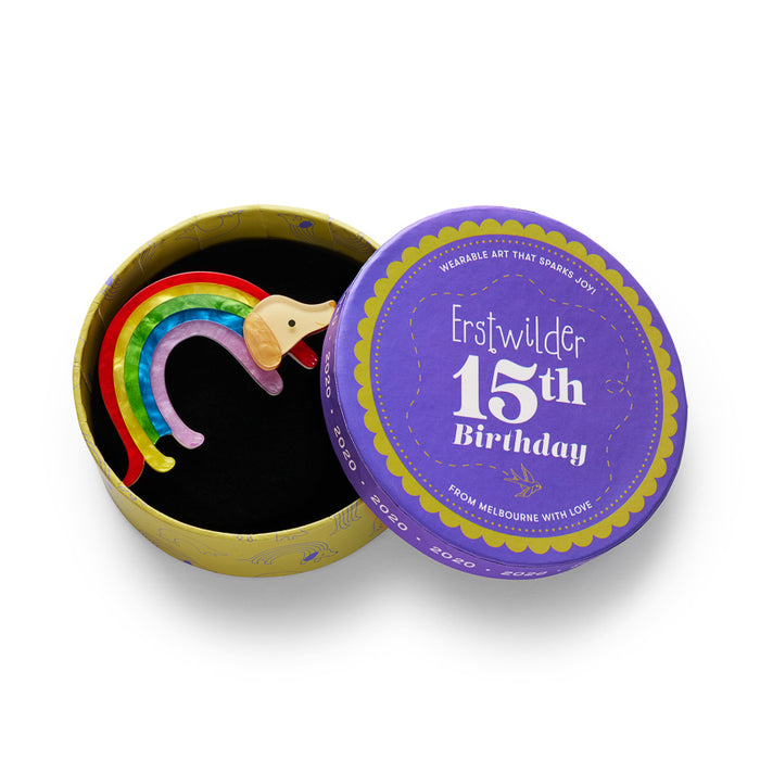 Erstwilder Brooch - Rainbow Ruff Brooch Brooch Erstwilder