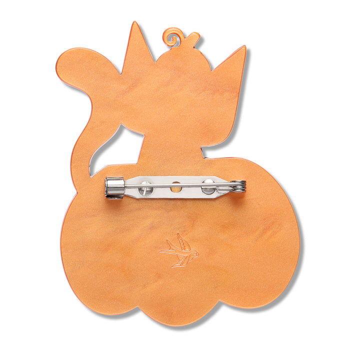 Erstwilder Brooch - Cat O'Lantern Brooch Brooches Erstwilder
