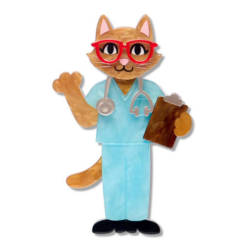 Erstwilder Brooch - Whiskers M.D. Brooch Brooches Erstwilder