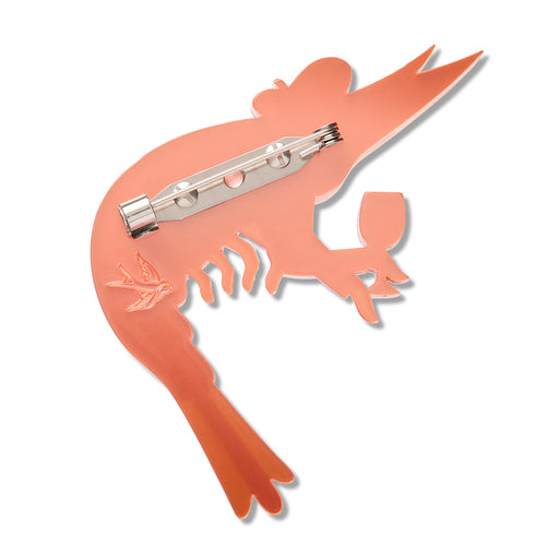 Erstwilder Brooch - Pascal the Parisian Prawn Brooch Brooch Erstwilder