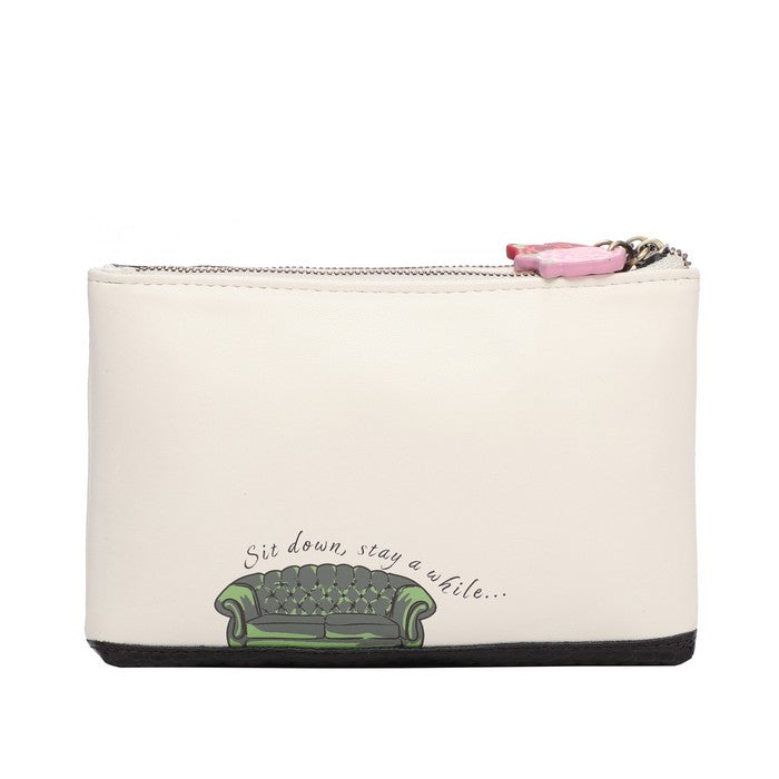 Vendula London Douple Zip Coin Purse - Cats Ruffle Handbags, Wallets & Cases Vendula London   