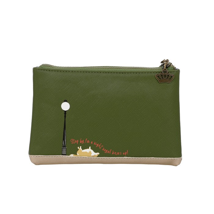 Vendula London Douple Zip Coin Purse - The Queen Elizabeth Pub Handbags, Wallets & Cases Vendula London