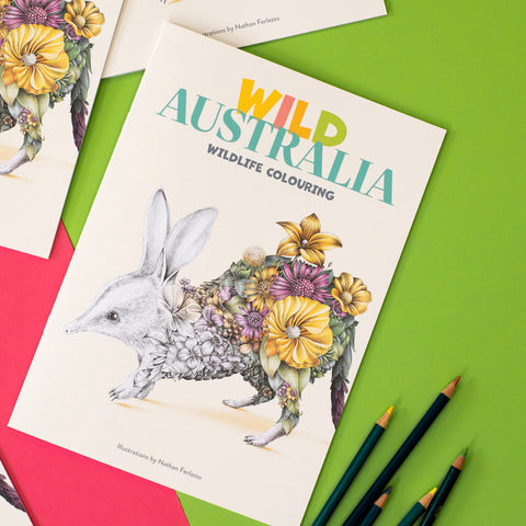Marini Ferlazzo Colouring Book - Wild Australia Books Marini Ferlazzo   