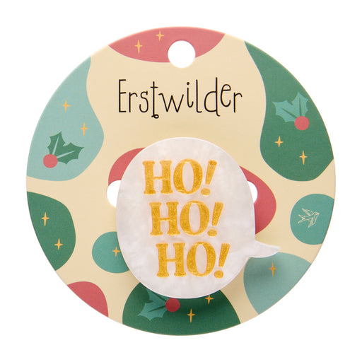 Erstwilder Christmas - Ho, Ho, Ho! Simplified Mini Brooch Brooches & Lapel Pins Erstwilder