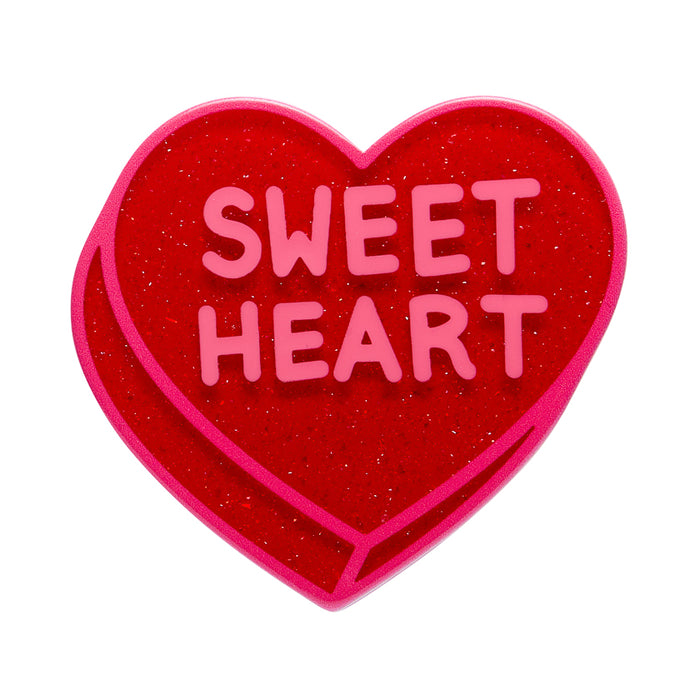 Erstwilder Sweet Valentine - MINI Brooches - PICK ONE Brooches & Lapel Pins Erstwilder Candy Heart Red