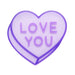 Erstwilder Sweet Valentine - MINI Brooches - PICK ONE Brooches & Lapel Pins Erstwilder Candy Heart Purple