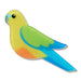 Erstwilder Rarest Kind - Orange-Bellied Parrot Simplified Mini Brooch Brooches Erstwilder