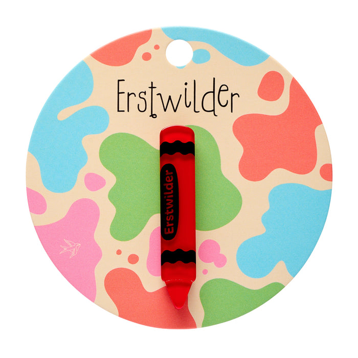 Erstwilder Mini Brooch - Arts & Crafts Crayon - PICK COLOUR Brooches Erstwilder