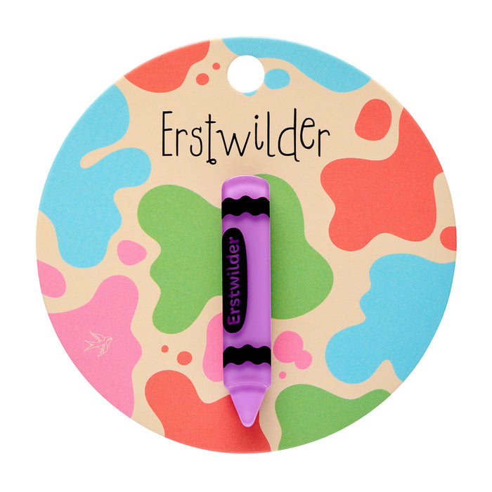 Erstwilder Mini Brooch - Arts & Crafts Crayon - PICK COLOUR Brooches Erstwilder