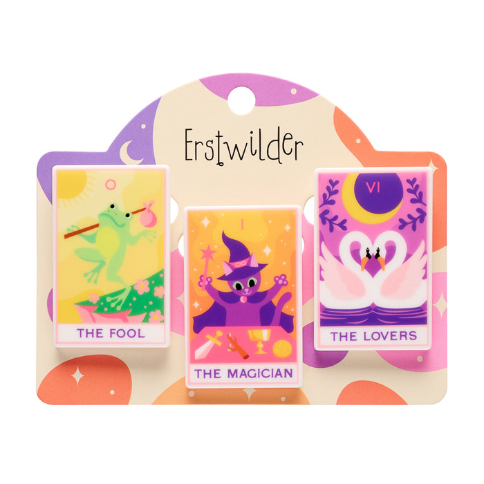 Erstwilder - Tarot Simplified Mini Brooch Set - 3 Piece Brooches Erstwilder