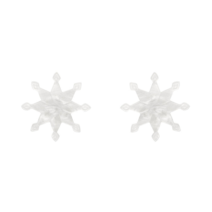 Erstwilder Essentials - Snowflake Ripple Stud Earrings