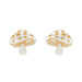 Erstwilder Essentials - Cream Mushroom Stud Earrings Earrings Erstwilder   