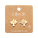 Erstwilder Essentials - Cream Mushroom Stud Earrings Earrings Erstwilder   