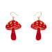 Erstwilder Essentials - Red Mushroom Drop Earrings Earrings Erstwilder   