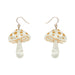 Erstwilder Essentials - Cream Mushroom Drop Earrings Earrings Erstwilder   